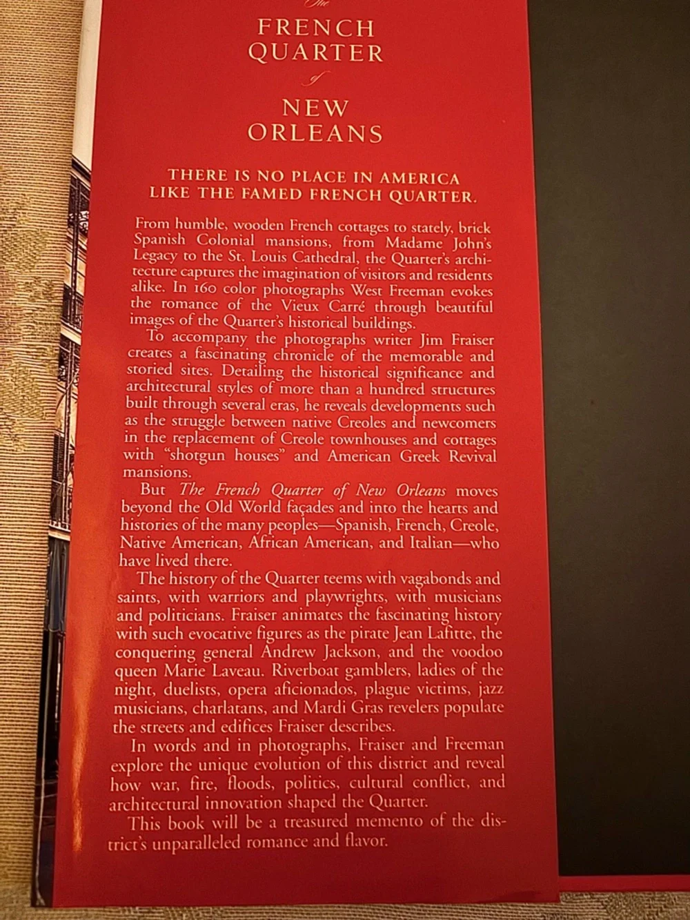 “The French Quarter of New Orleans” Hardback With Full Photographs